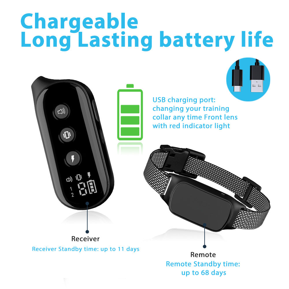 Manufacturers wholesale pet training supplies, including large and medium-sized dog training devices with remote control electric collars for outdoor use.