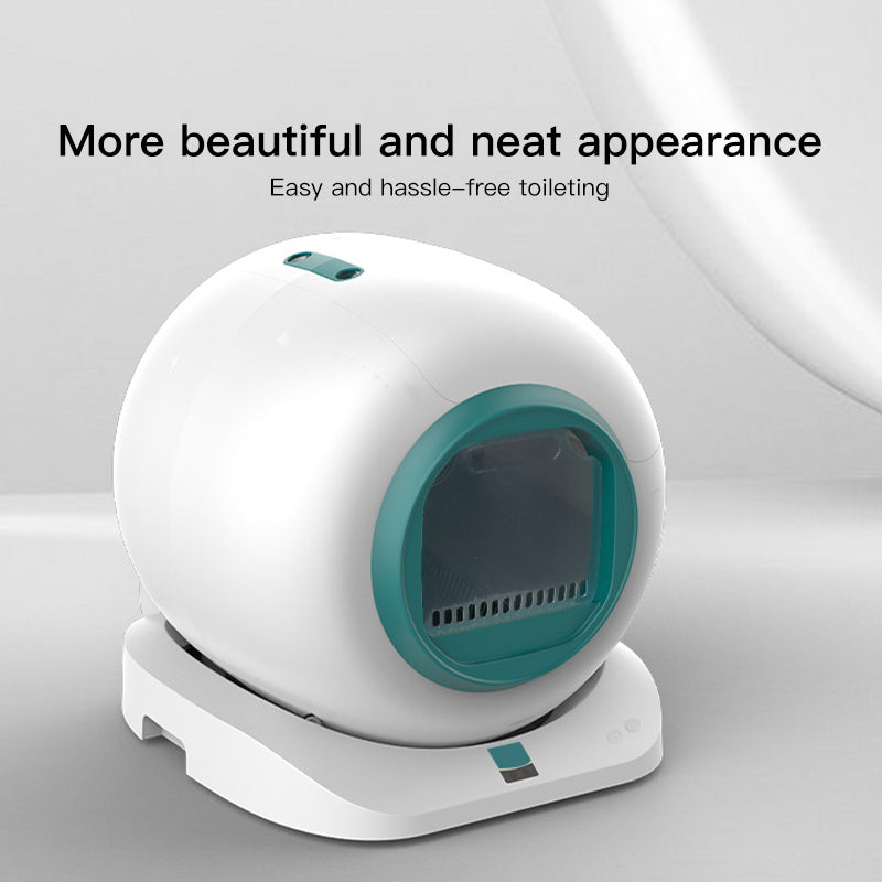 Wholesale spacecraft design large-capacity automatic self-cleaning APP remote control patent easy-to-clean pet cat litter