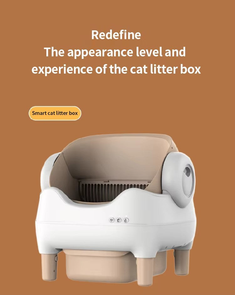 Wholesale open intelligent fully automatic cat litter box, free cat toilet, your hand electric poop shovel, intelligent cat litter box