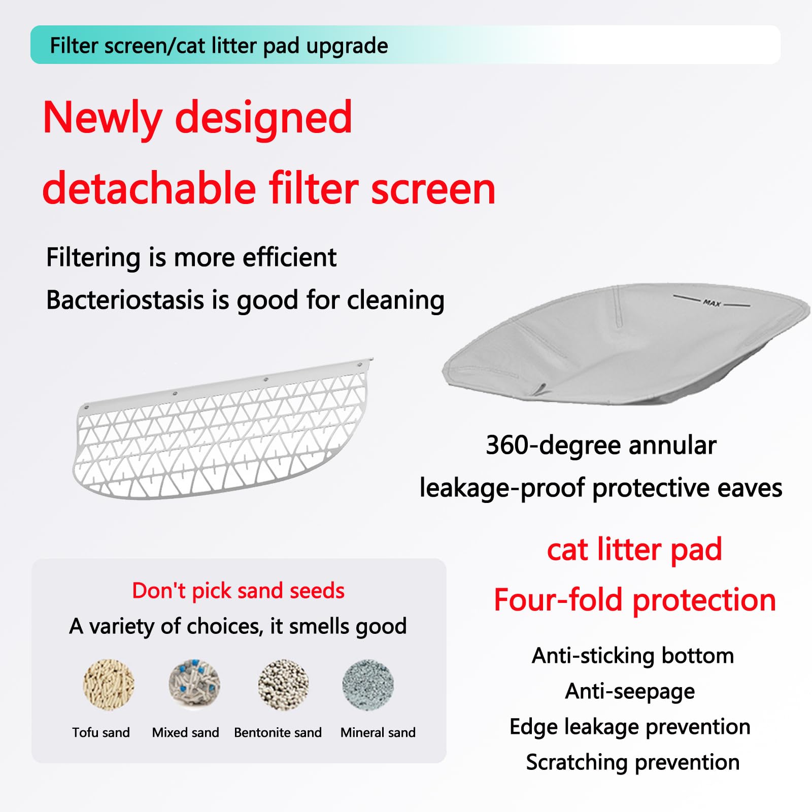 Wholesale spacecraft design large-capacity automatic self-cleaning APP remote control patent easy-to-clean pet cat litter