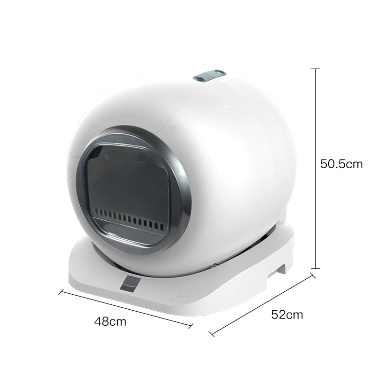 Wholesale spacecraft design large-capacity automatic self-cleaning APP remote control patent easy-to-clean pet cat litter